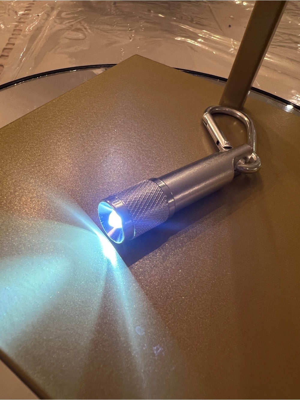 LED Flashlight Keychain Bag Charm – Choose Your Color | Purse Accessory - Picture 2 of 3